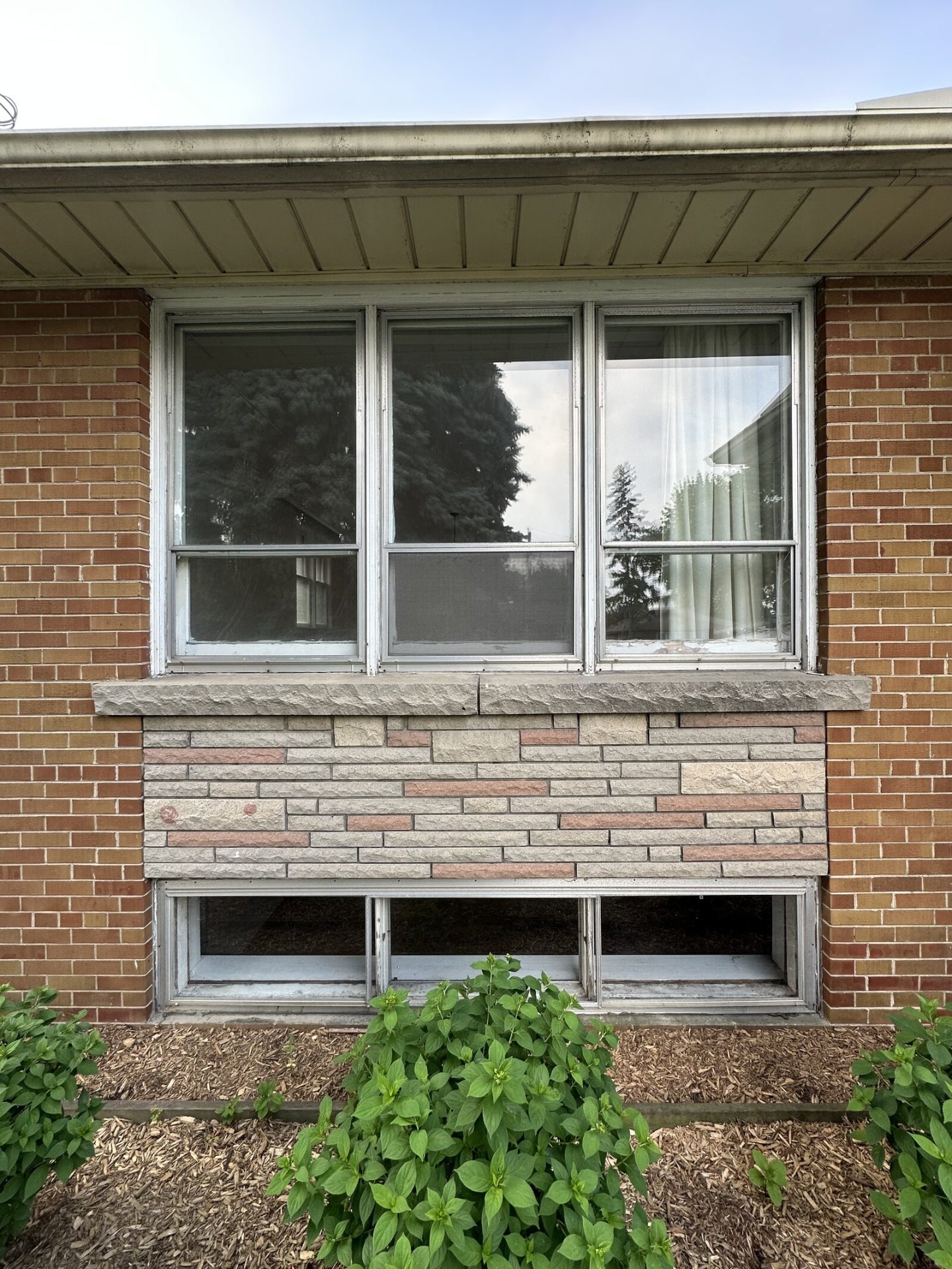 Rear elevation with the original windows